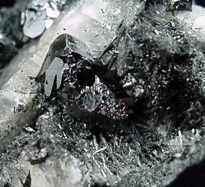 Cassiterite, Schorl Tourmaline, Quartz from St. Austell, Cornwall, England