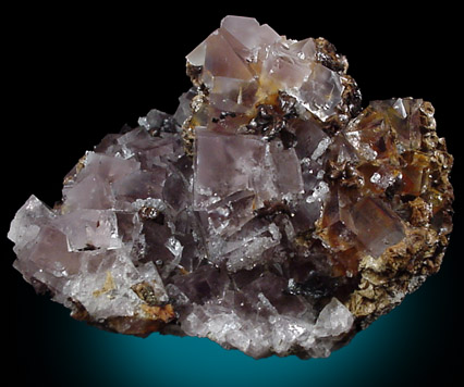 Fluorite with Siderite from Boltsburn Mine, Weardale, County Durham, England