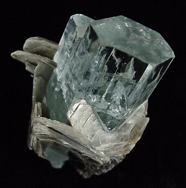 Beryl var. Aquamarine from Shengus, Gilgit-Skardu Road, Skardu Road, Gilgit-Baltistan, Pakistan