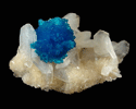 Cavansite on Stilbite from Wagholi Quarry, Maharashtra, India