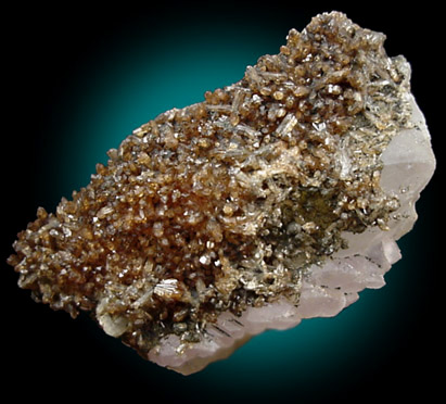 Eosphorite on Quartz from Minas Gerais, Brazil