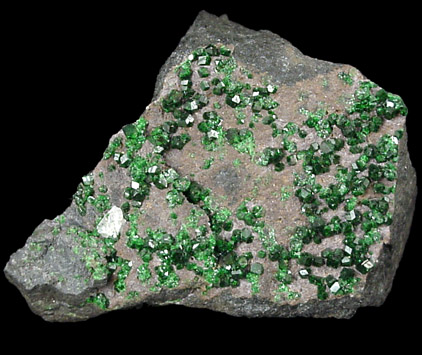 Uvarovite Garnet from Saranovskoye Mine, Sarany, Permskaya Oblast', Ural Mountains, Russia (Type Locality for Uvarovite)