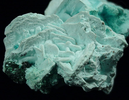 Chrysocolla pseudomorph after Barite from Mashamba West Mine, 13 km west of Kolwezi, Katanga Copperbelt, Lualaba Province, Democratic Republic of the Congo