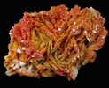 Vanadinite on Barite from Mibladen, Morocco