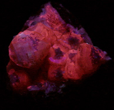 Stilbite and Pyrite on Calcite from Pennsylvania Railroad Cut (ca. 1900), Bergen Hill, near Union City, Hudson County, New Jersey