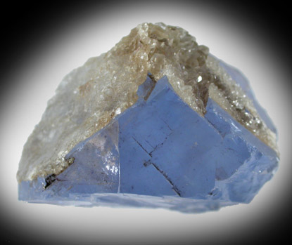 Fluorite with Calcite from Cave-in-Rock District, Hardin County, Illinois