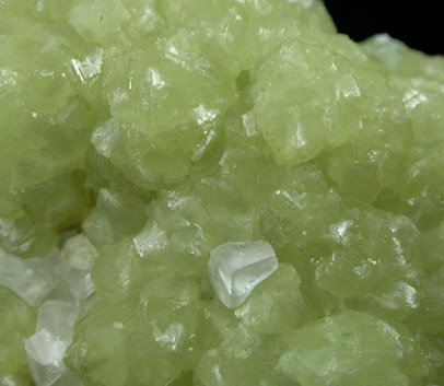 Prehnite with Calcite from Prospect Park Quarry, Prospect Park, Passaic County, New Jersey