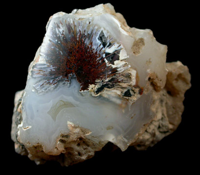 Quartz var. Sagenite Agate from Wiley Wells area, southwest of Blythe, California