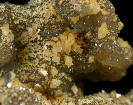 Dolomite on Quartz from Williamsville Quarry, Poplar Bluff, Butler County, Missouri