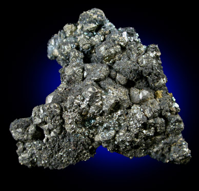 Gold on Bornite and Pyrite from Cole Shaft, Bisbee, Cochise County, Arizona