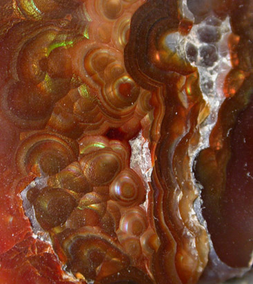 Quartz var. Fire Agate from Graham County, Arizona