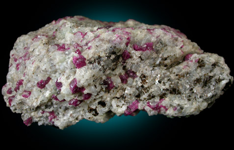 Corundum var. Ruby from Froland, Arendal, Norway