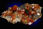 Spessartine Garnet on Smoky Quartz from Tongbei-Yunling District, Fujian Province, China