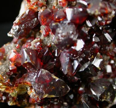 Sphalerite var. Ruby Jack from Mid-Continent Mine, Picher, Ottawa County, Oklahoma