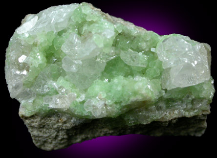 Cerussite on Smithsonite from Tsumeb Mine, Otavi-Bergland District, Oshikoto, Namibia