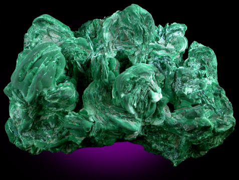 Malachite pseudomorphs after Barite from Shinkolobwe Mine, 22 km WSW of Likasi, Katanga Copperbelt, Haut-Katanga Province, Democratic Republic of the Congo