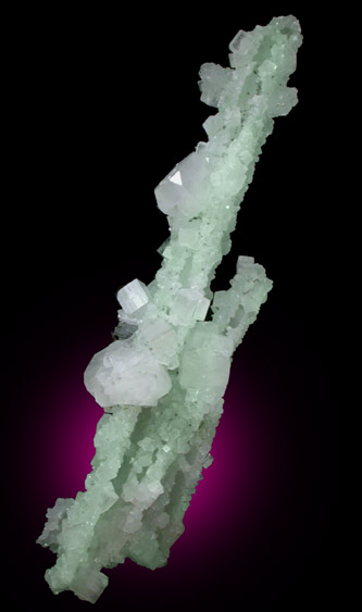 Prehnite pseudomorph after Laumontite with Apophyllite from Pune District, Maharashtra, India