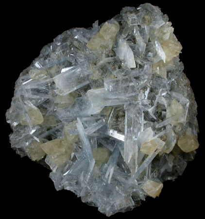 Celestine with Calcite from Clay Center, Ottawa County, Ohio
