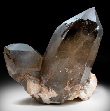 Quartz var. Smoky from Lechang City, Guandong Province, China