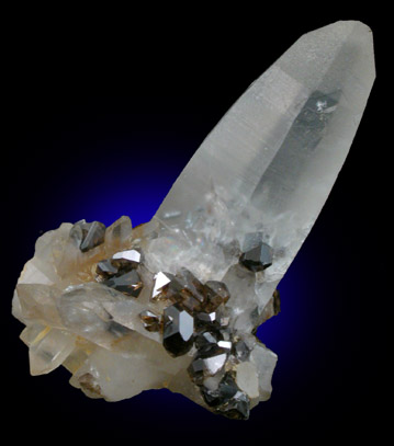 Cassiterite on Quartz from Ximeng, Yunnan, China