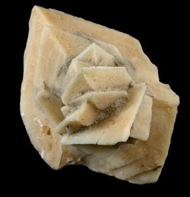 Calcite pseudomorph after Glauberite from Camp Verde, Yavapai County, Arizona