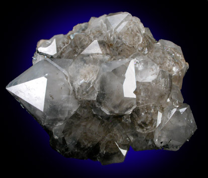 Quartz var. Smoky Quartz with Hematite from Max Tessmer Farm, Chub Lake, near Hailesboro, Gouverneur, St. Lawrence County, New York