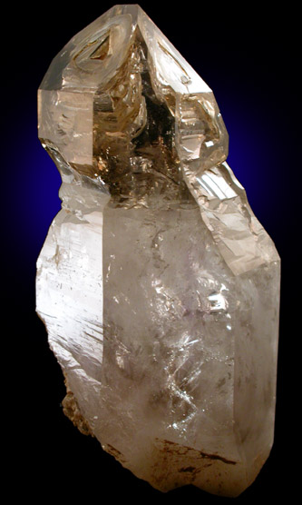 Quartz var. Smoky Reverse-scepter from Tafelkop, Goboboseb Mountains, 27 km west of Brandberg Mountain, Erongo region, Namibia