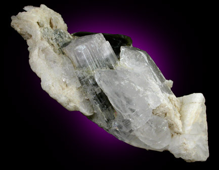 Elbaite Tourmaline in Quartz from Stak Nala, Skardu Road, Baltistan, Gilgit-Baltistan, Pakistan