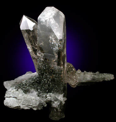 Quartz with Boulangerite inclusions from Ural Mountains, Russia