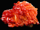 Vanadinite on Barite from Mibladen, Haute Moulouya Basin, Zeida-Aouli-Mibladen belt, Midelt Province, Morocco