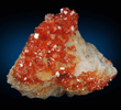 Vanadinite on Barite from Mibladen, Haute Moulouya Basin, Zeida-Aouli-Mibladen belt, Midelt Province, Morocco