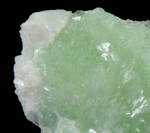 Adamite with Celestine from El Potosi Mine, Level 9, Santa Eulalia District, Aquiles Serdn, Chihuahua, Mexico