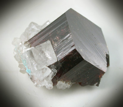 Uvite Tourmaline with Magnesite from Brumado District, Serra das guas, Bahia, Brazil