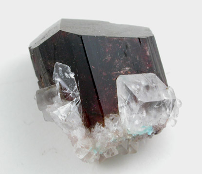 Uvite Tourmaline with Magnesite from Brumado District, Serra das guas, Bahia, Brazil