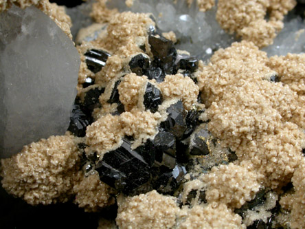 Dolomite, Sphalerite, Quartz from Stari Trg Mine, Trepca, Serbia