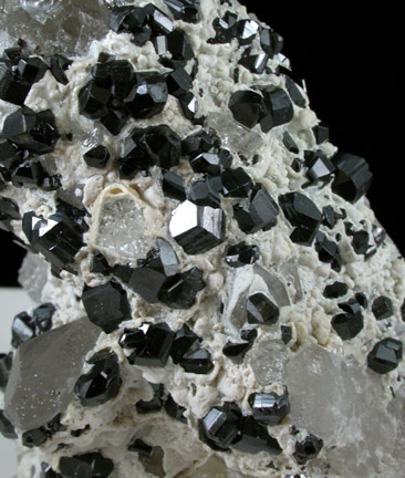 Cassiterite on Quartz from Kara Oba (Dzhambul), Betpakdala Desert, Karaganda Oblast', Kazakhstan