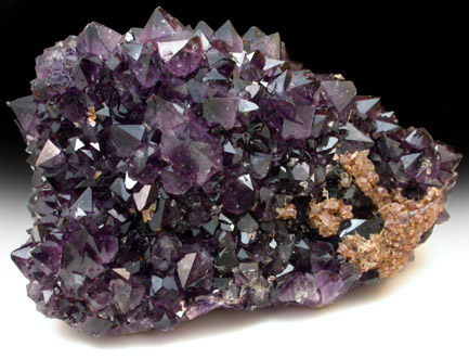 Quartz var. Amethyst from Catalan Agate-Amethyst District, Souther Paran Basalt Basin, Artigas, Uruguay