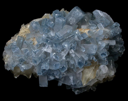 Celestine with Calcite from Scofield Quarry, Maybee, Monroe County, Michigan