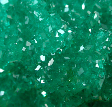 Dioptase on Calcite from Tsumeb Mine, Otavi-Bergland District, Oshikoto, Namibia