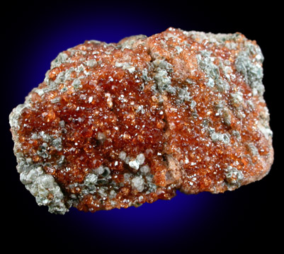 Grossular Garnet with Clinochlore from Jeffrey Mine, Asbestos, Qubec, Canada