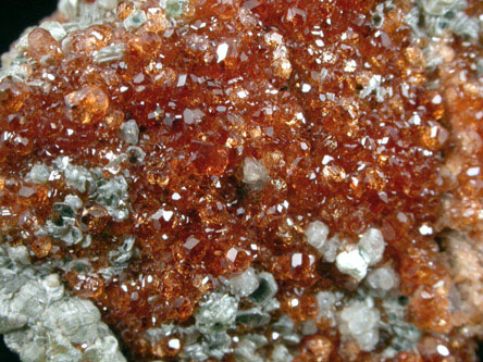 Grossular Garnet with Clinochlore from Jeffrey Mine, Asbestos, Québec, Canada
