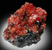 Rhodochrosite on Manganite from Hotazel Mine, Kalahari Manganese Field, Northern Cape Province, South Africa