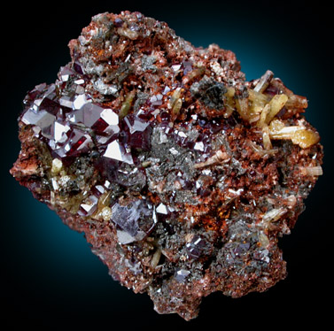 Cuprite and Mimetite from Tsumeb Mine, Otavi-Bergland District, Oshikoto, Namibia