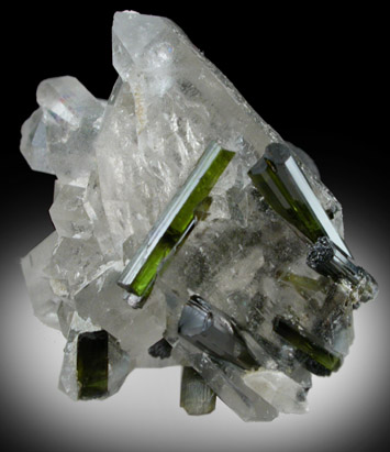 Elbaite Tourmaline in Quartz from Minas Gerais, Brazil