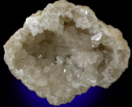 Barite in Quartz Geode from Redeyef, Tunisia