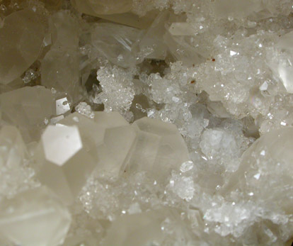 Barite in Quartz Geode from Redeyef, Tunisia