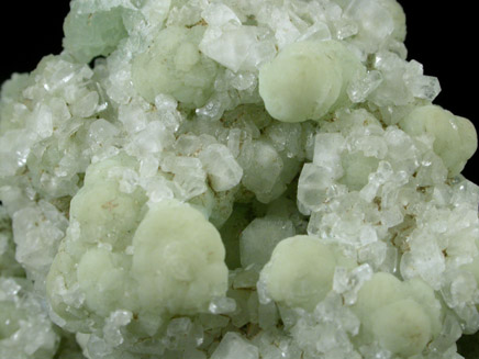 Datolite on Prehnite epimorphs after Anhydrite from Prospect Park Quarry, Prospect Park, Passaic County, New Jersey