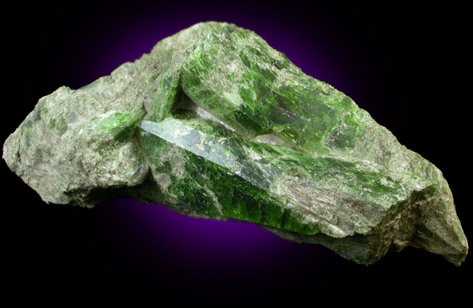 Diopside (chrome-rich) from Outokumpu, Finland