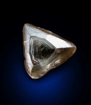 Diamond (1.3 carat macle, twinned crystal) from South Africa