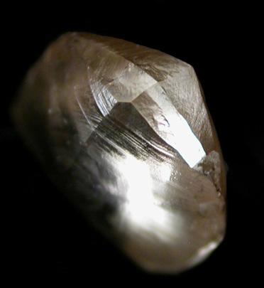 Diamond (1.3 carat macle, twinned crystal) from Northern Cape Province, South Africa